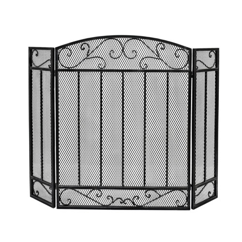 Silver Fireplace Screens You'll Love | Wayfair